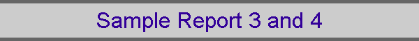 Sample Report 3 and 4